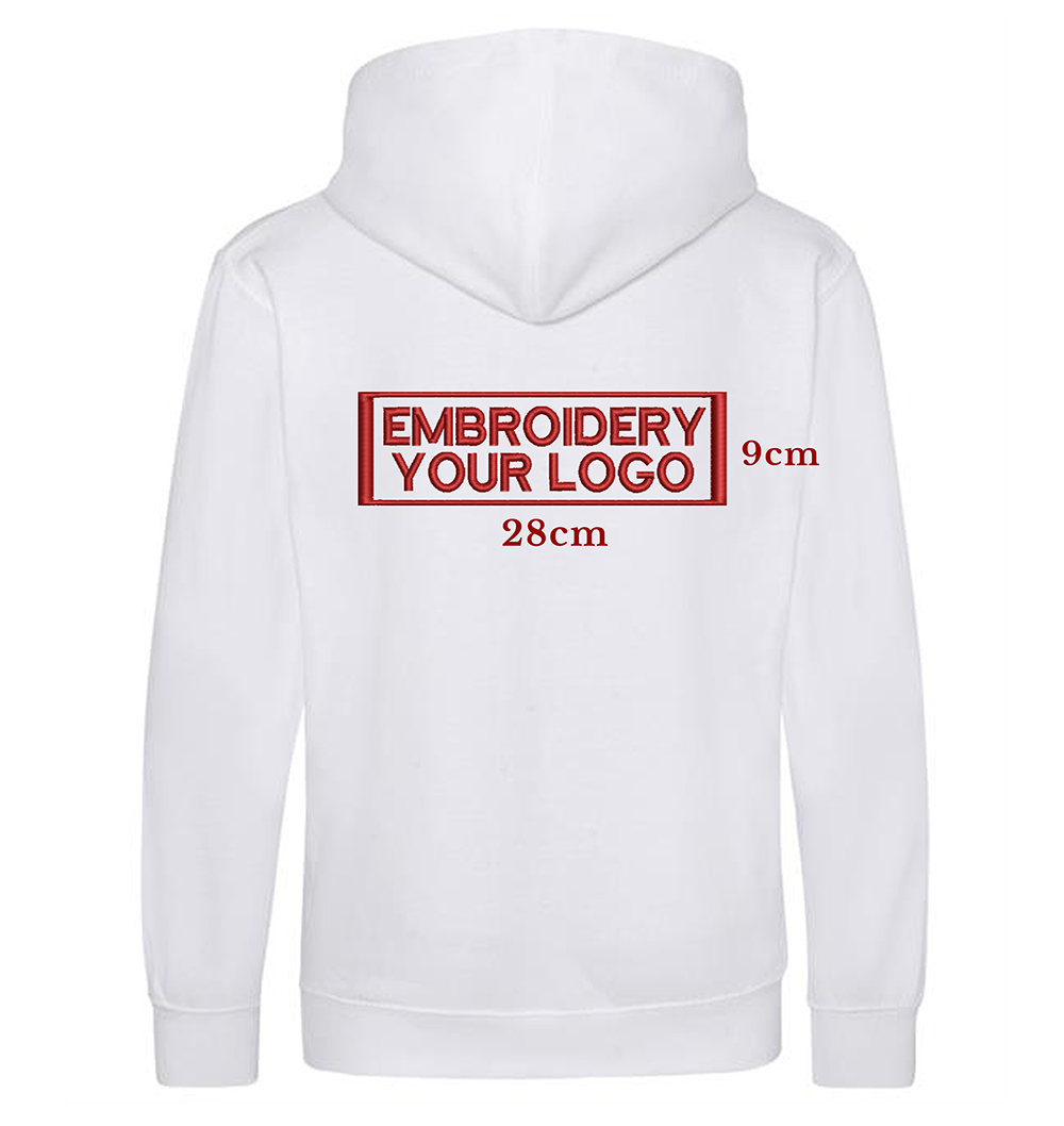 Embroidery Hoodie - Front & Back full size