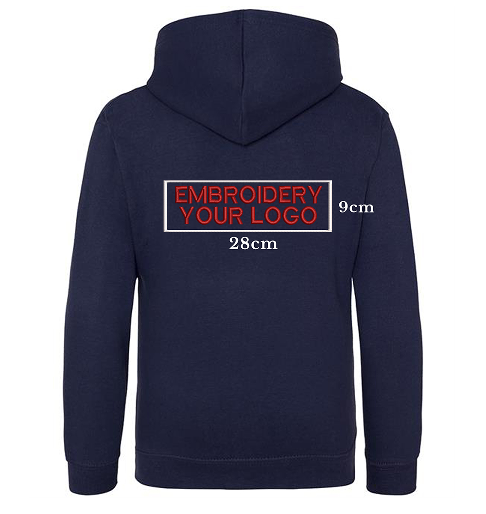 Embroidery Hoodie - Front & Back full size
