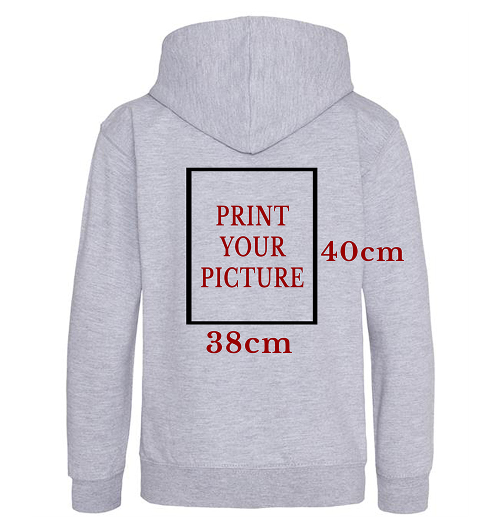 Print Hoodie Front & Back Print
