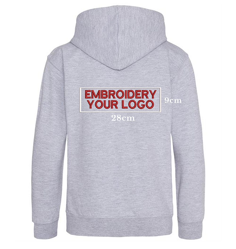 Embroidery Hoodie - Front & Back full size