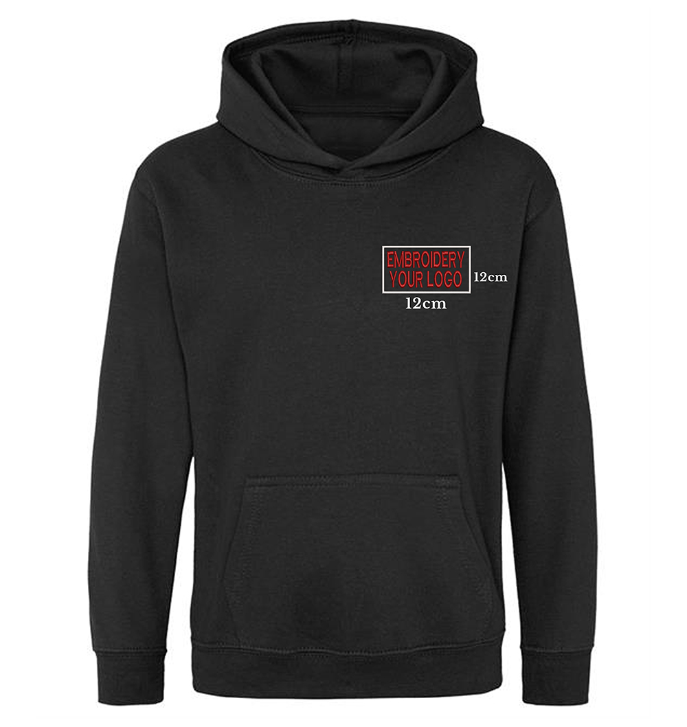 Embroidery Hoodie Front - Right Chest
