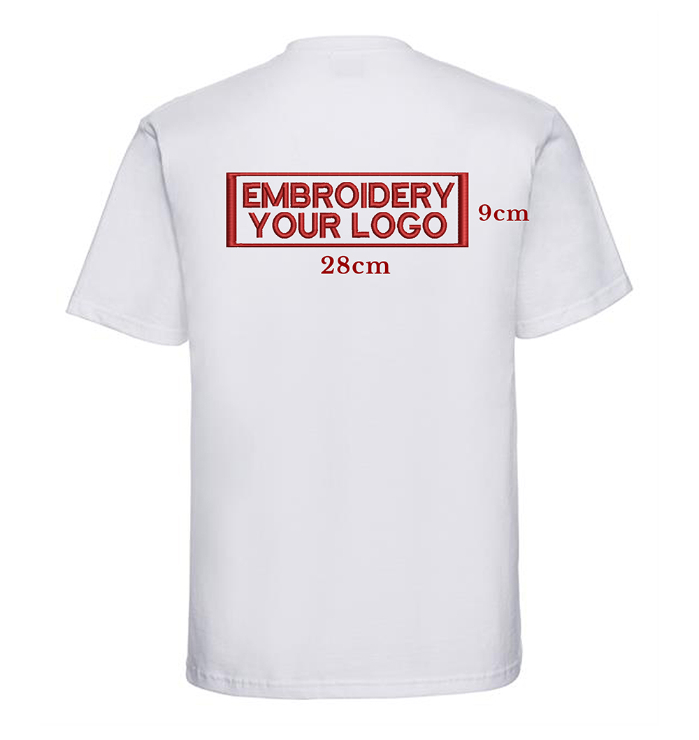 Embroidery T-Shirt Back Shoulder print