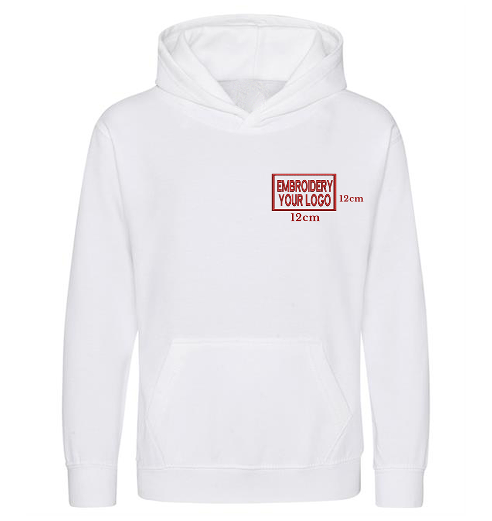 Embroidery Hoodie Front - Right Chest