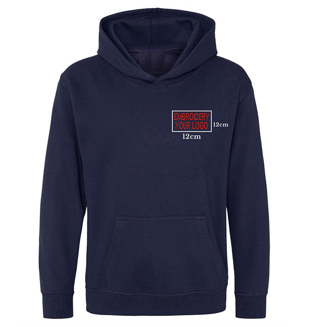 Embroidery Hoodie Front - Right Chest