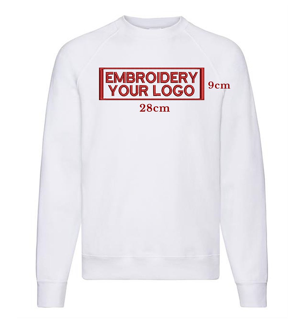 Embroidery Sweatshirt - Front & Back full size