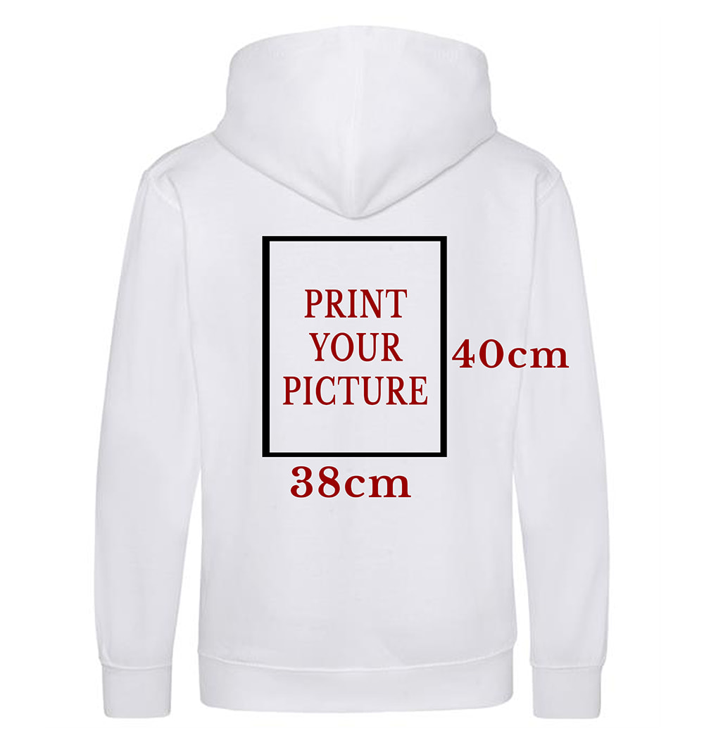 Print Hoodie Front & Back Print