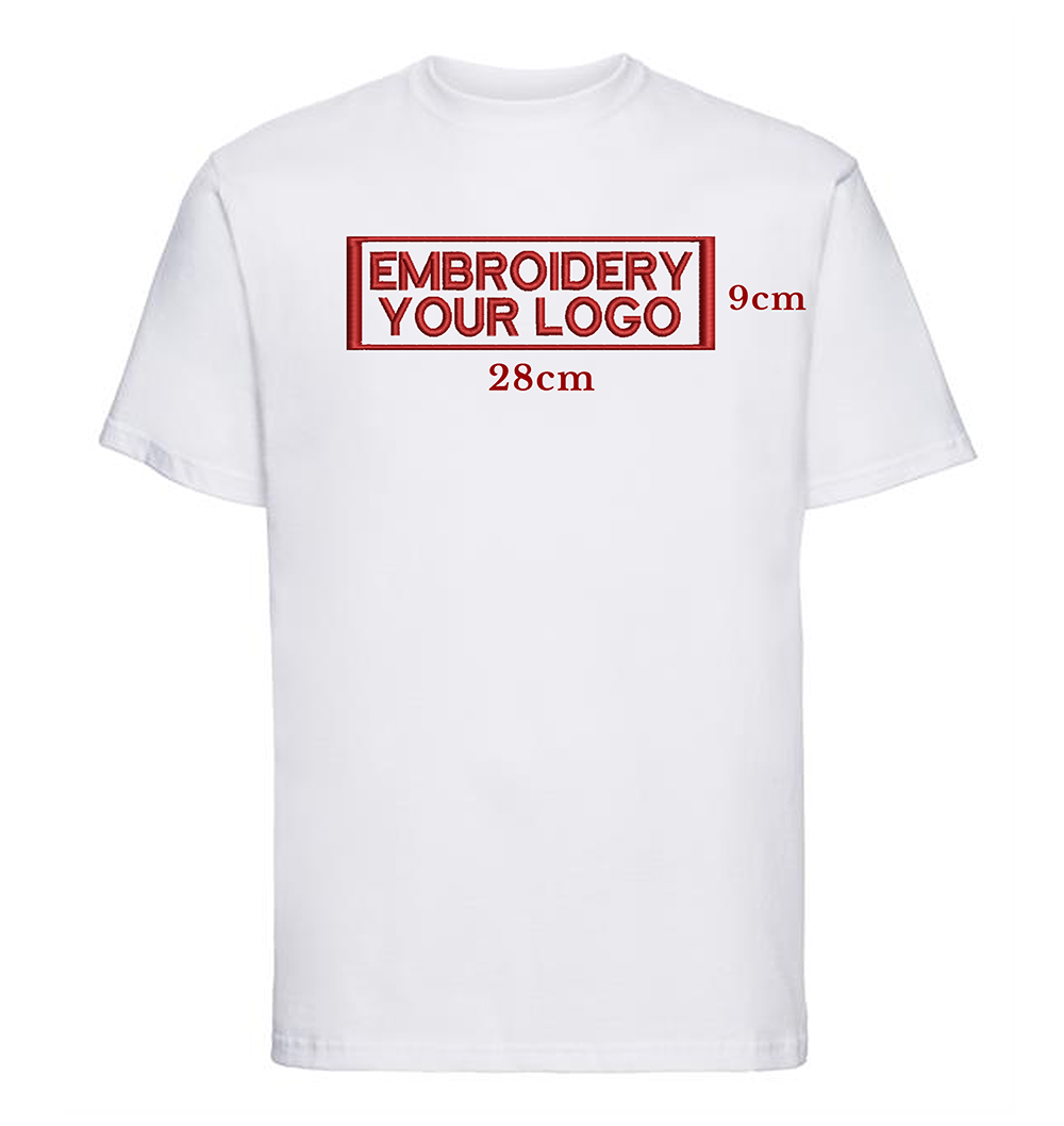 Embroidery T-Shirt - Front & Back full size