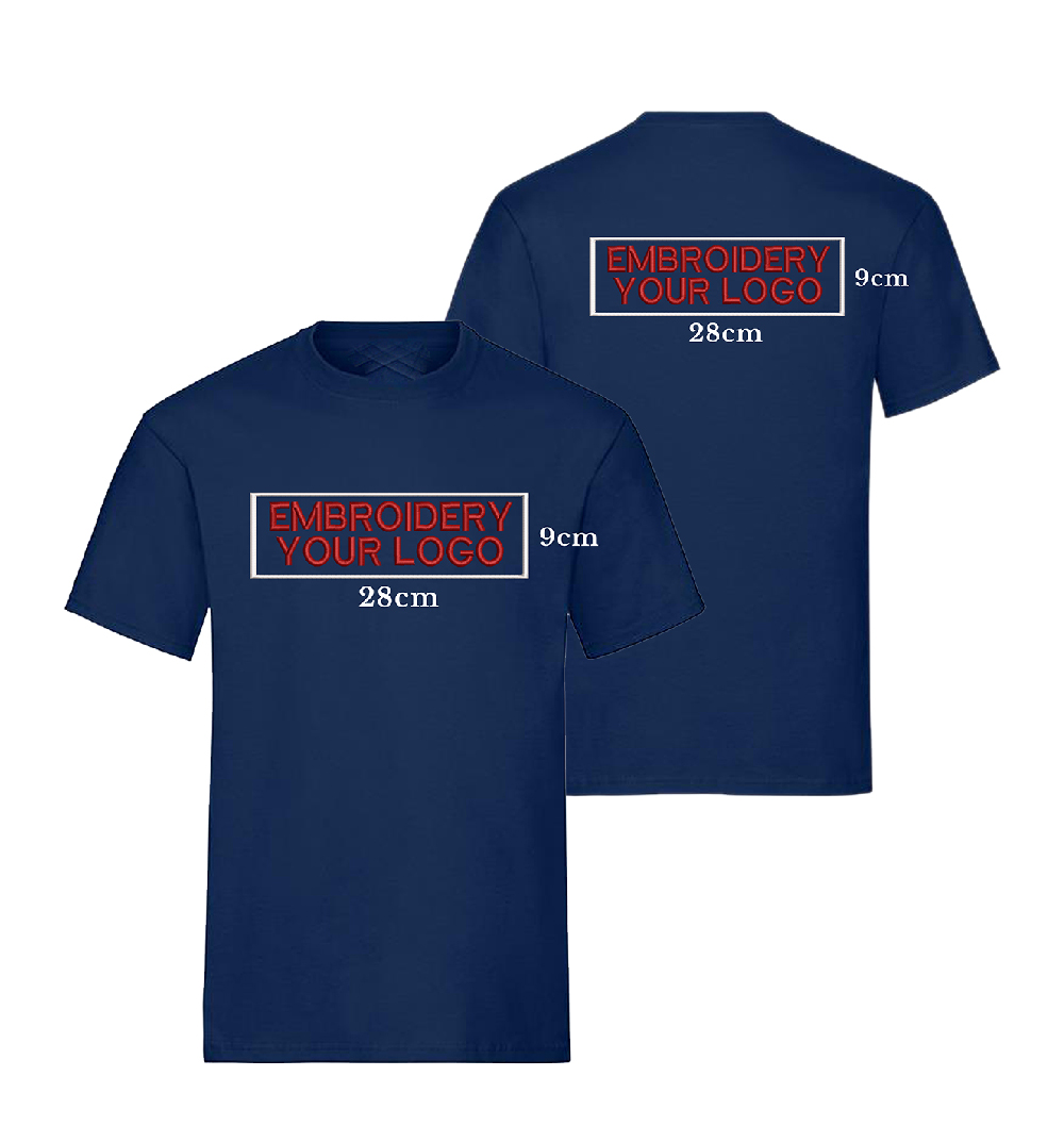 Embroidery T-Shirt - Front & Back full size