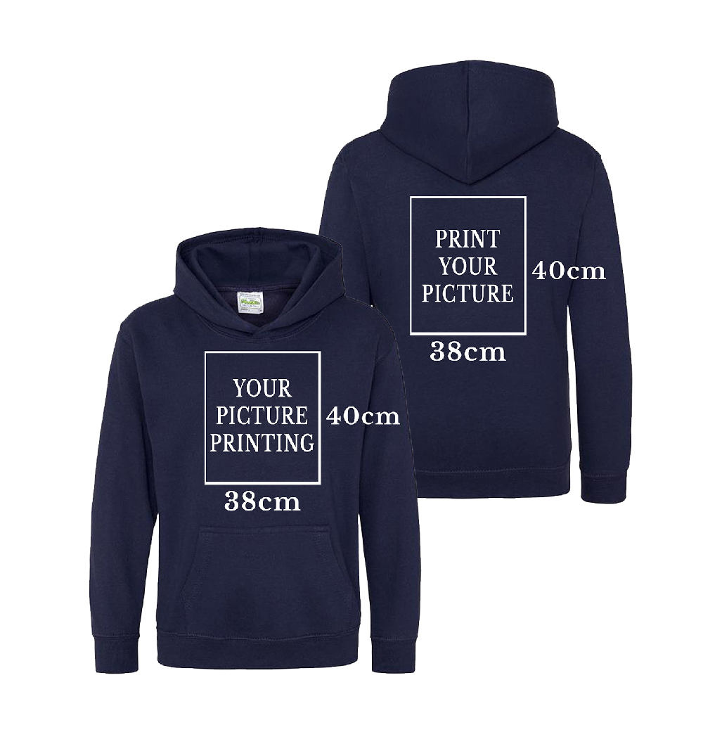 Print Hoodie Front & Back Print