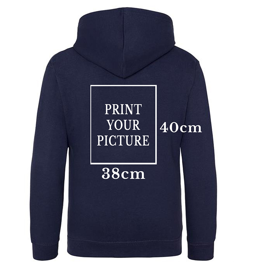 Print Hoodie Front & Back Print