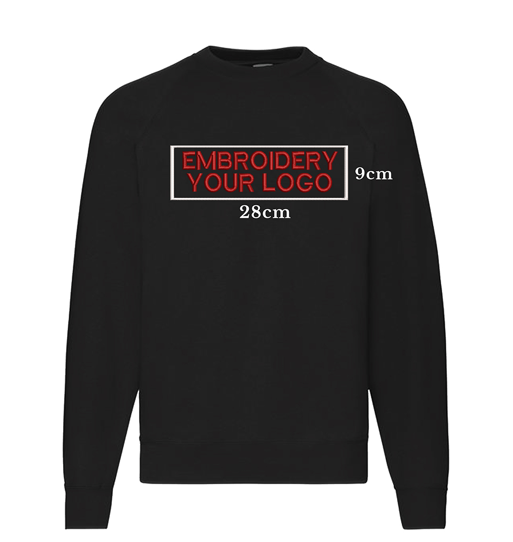 Embroidery Sweatshirt - Front & Back full size