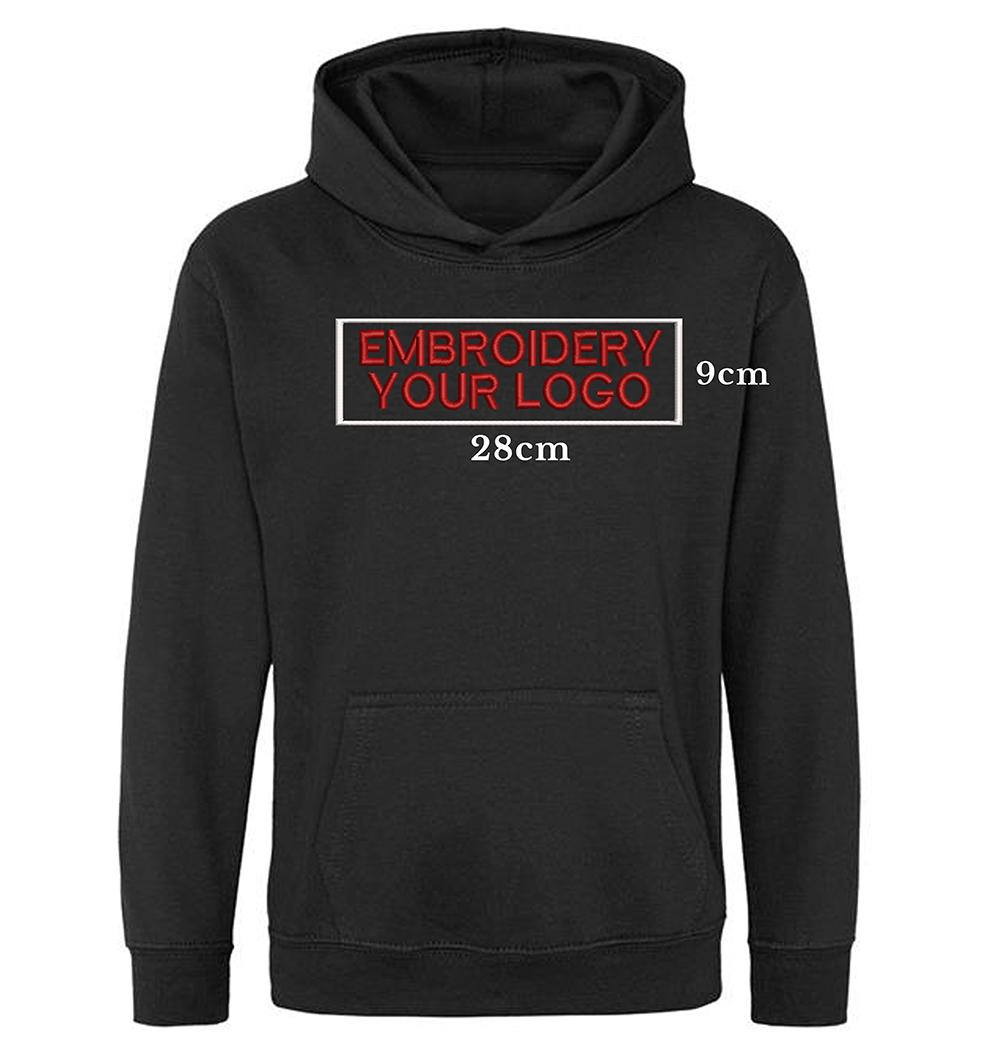 Embroidery Hoodie Front - Full Chest