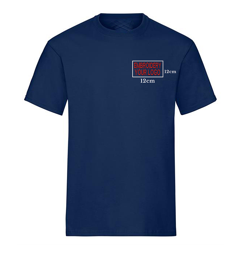 Embroidery T-Shirt - Front & Back Chest small print
