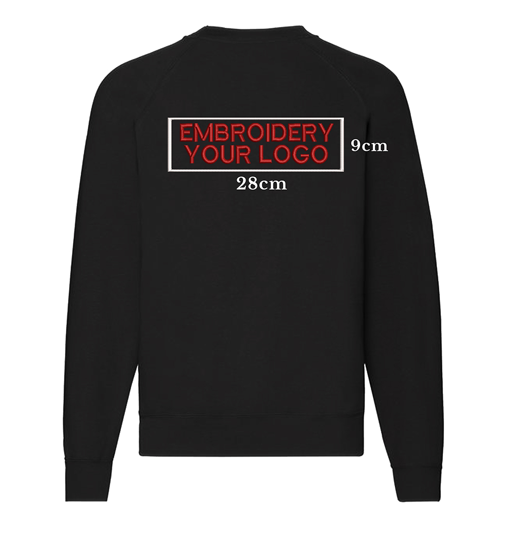 Embroidery Sweatshirt Back Shoulder print