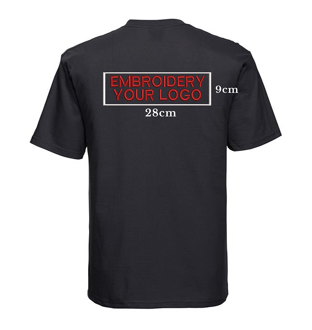 Embroidery T-Shirt - Front & Back full size